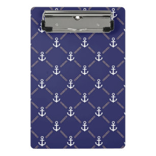 Anchor pattern mini clipboard
