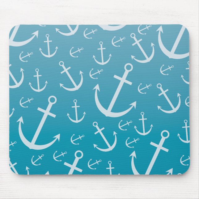 Anchor pattern mouse pad (Front)