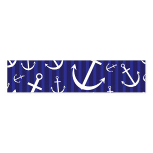 Anchor pattern napkin bands