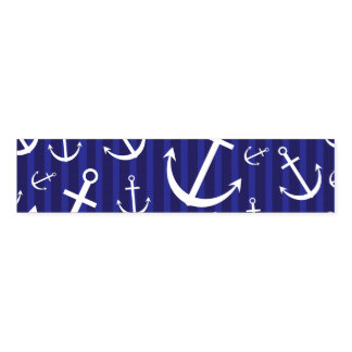 Anchor pattern napkin bands