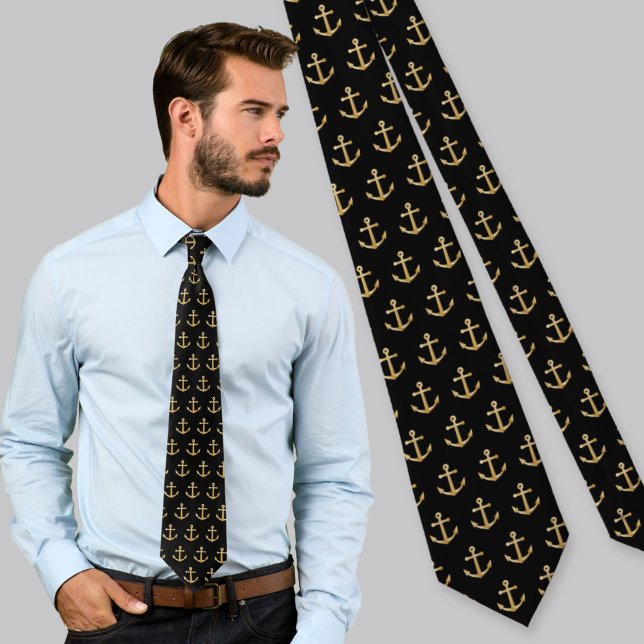 Anchor Pattern Neck Tie (Creator Uploaded)