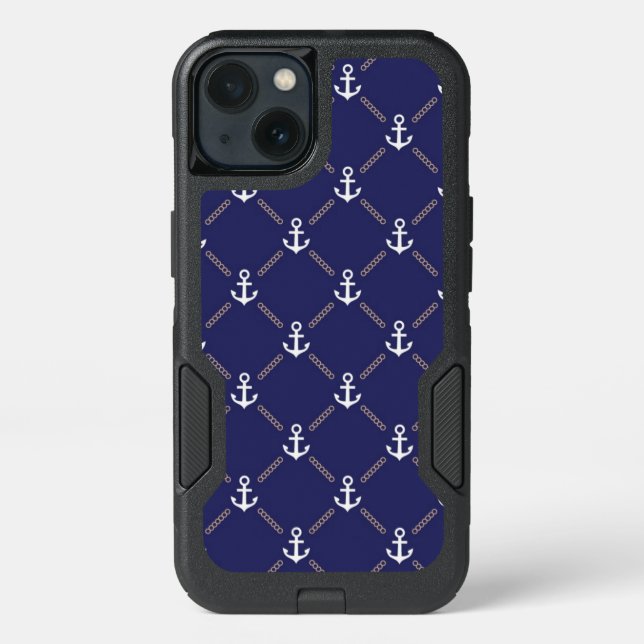 Anchor pattern otterbox iPhone case (Back)