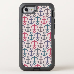Anchor pattern OtterBox defender iPhone SE/8/7 case