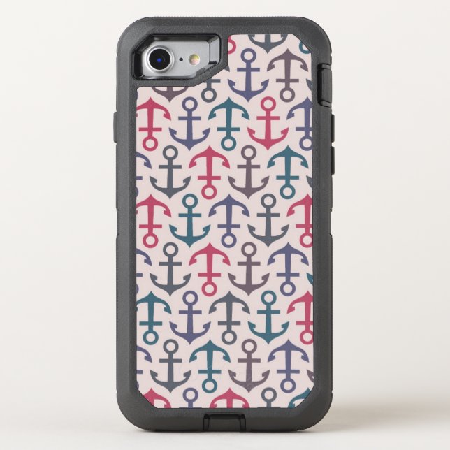 Anchor pattern otterbox iPhone case (Back)