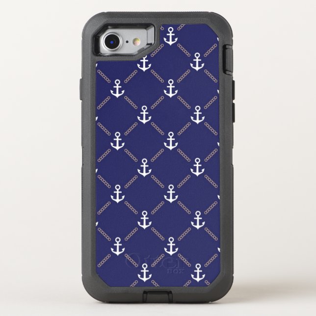 Anchor pattern otterbox iPhone case (Back)