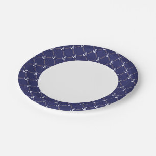 Anchor pattern paper plates