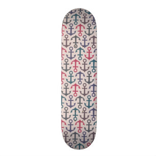 Anchor pattern skateboard deck