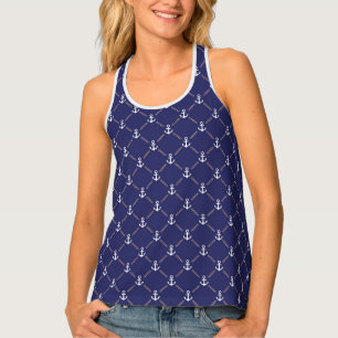 Anchor pattern tank top