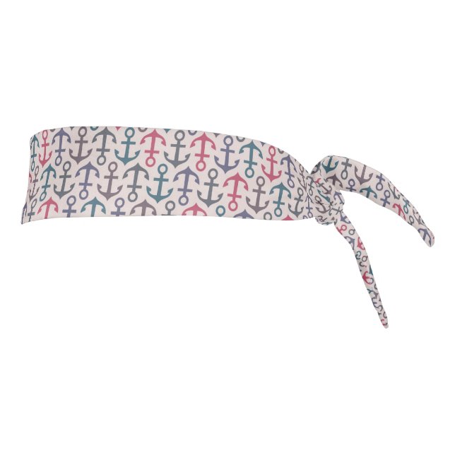 Anchor pattern tie headband (Rotate 90)