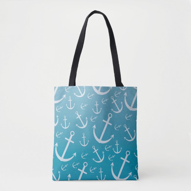 Anchor pattern tote bag (Front)