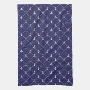 Anchor pattern towel