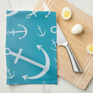 Anchor pattern towel