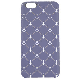 Anchor pattern clear iPhone 6 plus case