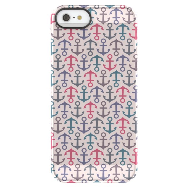 Anchor pattern uncommon iPhone case (Back)