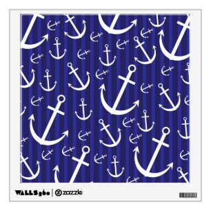 Anchor pattern wall sticker