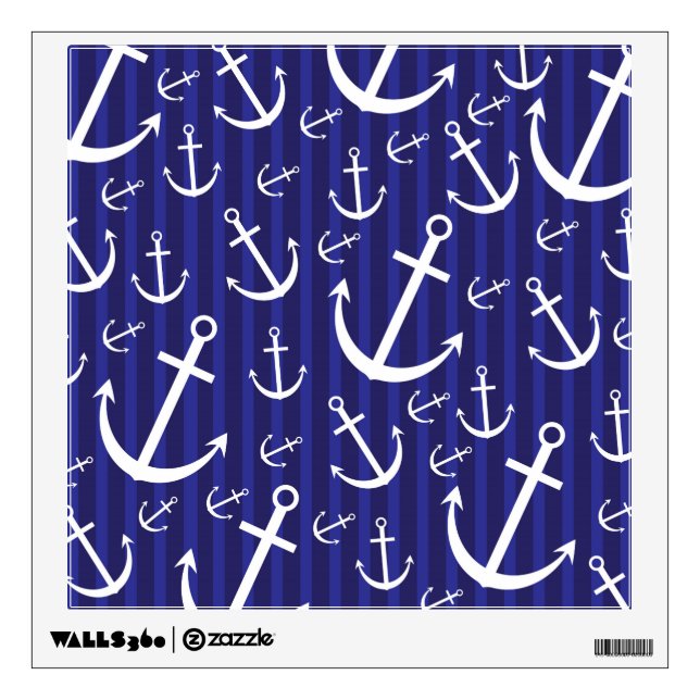 Anchor pattern wall sticker (Front)