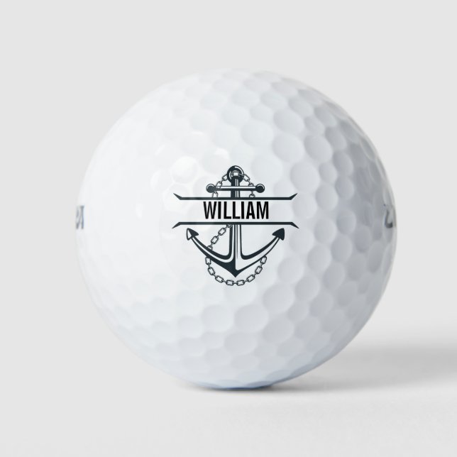 Anchor Personalized Golf Balls (Front)