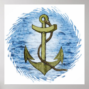 Anchor plain 20X20 Poster