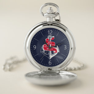 Anchor Pocket Watch