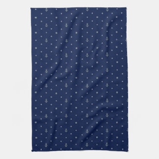 Anchor Polka Dots Pattern Kitchen Towel