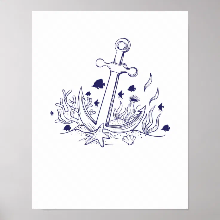 Anchor Poster | Zazzle