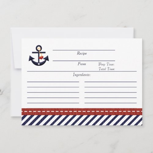Anchor Recipe Card
