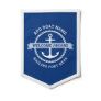 Anchor rope border boat name welcome aboard pennant