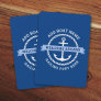Anchor rope border boat name welcome aboard playing cards