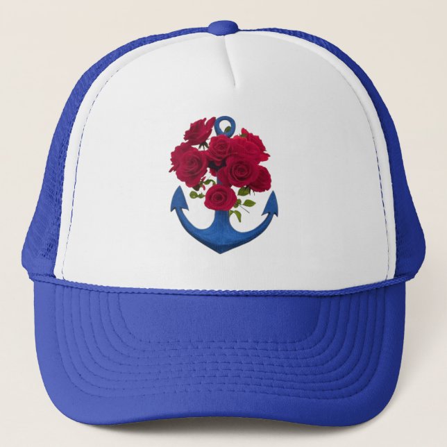 ANCHOR & ROSE T-Shirt Trucker Hat (Front)