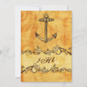 Anchor Rustic Nautical Wedding Invitation (Front)