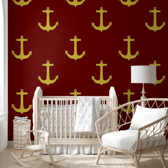 ANCHOR Silhouette - nautical design 3 Wallpaper (Kids)