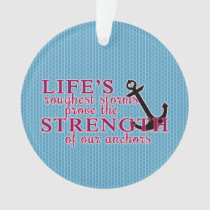 Anchor Strength Quote Ornament