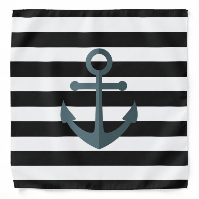 Anchor & Stripes Bandana (Front)