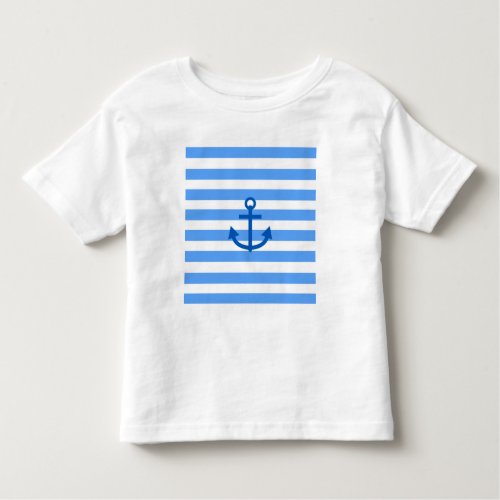 Anchor Stripes Blue  White  Toddler T_shirt