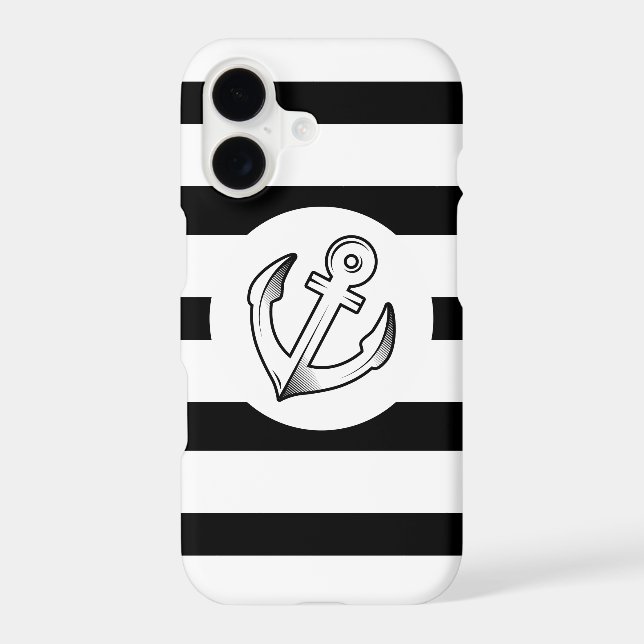 Anchor & Stripes Iphone Case (Back)