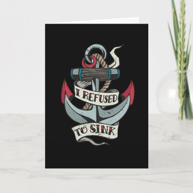 Anchor Tattoo Card (Front)