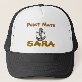 anchor-tattoo, First Mate, Sara Trucker Hat