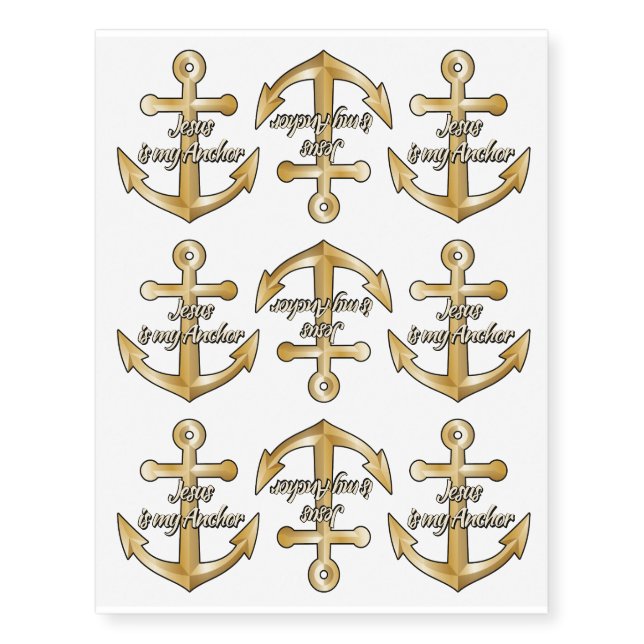 Anchor Temporary Tattoos (Front)