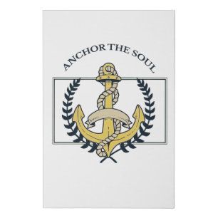 Anchor the Soul Faux Canvas Print