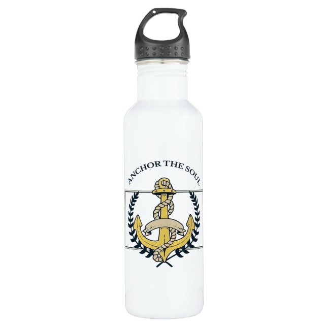 Anchor the Soul Stainless Steel Water Bottle (Front)