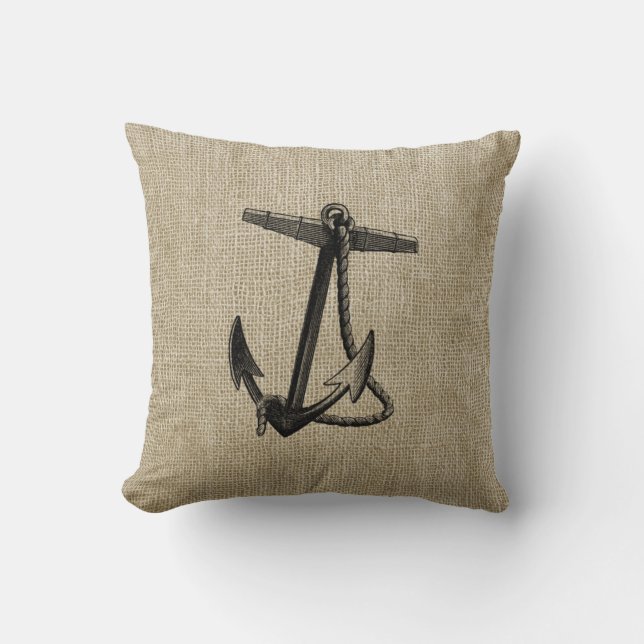 Anchor Throw Pillow (Front)