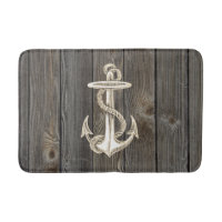 Anchor Vintage Wood Bath Rug