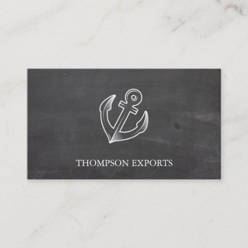 Anchor White Business Card