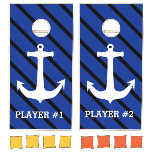 Anchor white + your ideas cornhole set