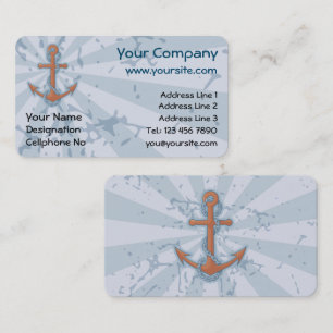 Anchor with Chain Business Card