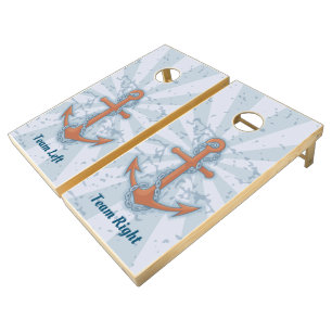 Anchor with Chain Cornhole Set