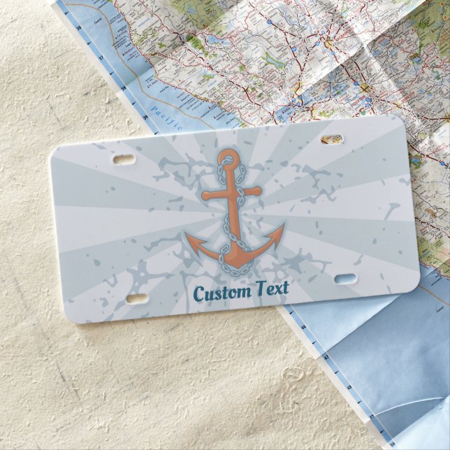 Anchor with Chain License Plate (In Situ)