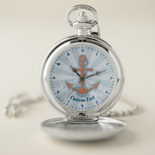 Anchor with Chain Pocket Watch