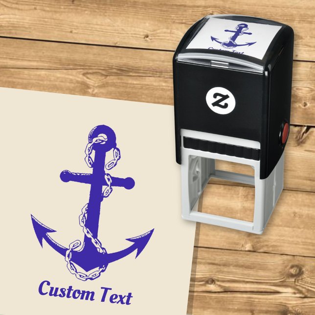 Anchor with Chain Self-inking Stamp (Creator Uploaded)