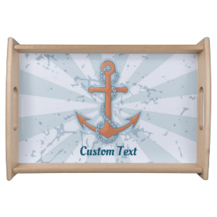 Anchor with Chain Serving Tray